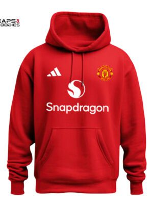 Red Manchester United Adidas Snapdragon Hoodie