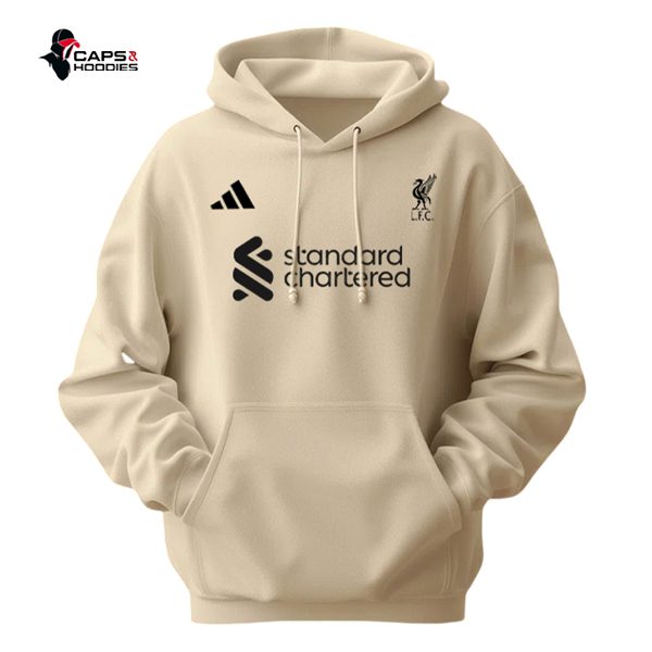 Liverpool FC Beige Hoodie Liverpool FC Beige Hoodie
