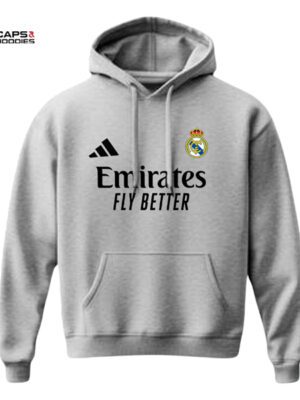 Real Madrid 2026 Grey Hoodie
