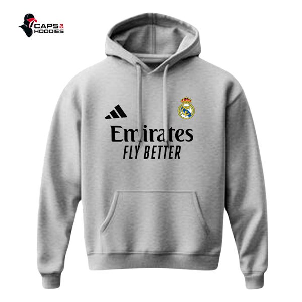 Real Madrid 2026 Grey Hoodie