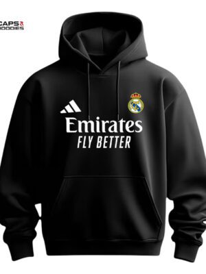 Real Madrid Black 2026 Hoodie