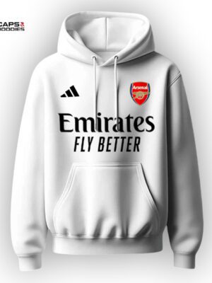 Arsenal FC White 2026 Hoodie