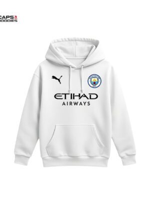 Manchester City White Kids Hoodie Manchester City White Kids Hoodie
