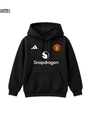 Manchester United Kids Black Hoodie