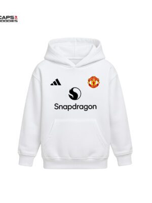 Manchester United Kids White Hoodie