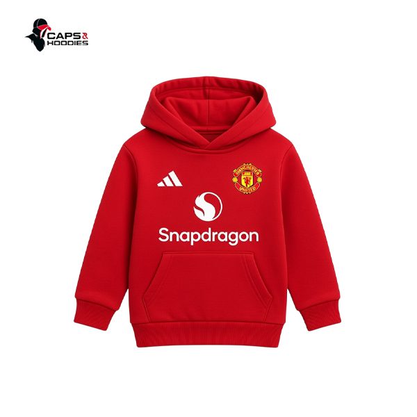 Manchester United Red Kids Hoodie Manchester United Red Kids Hoodie
