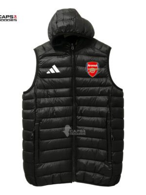 Arsenal Hooded Puffer Vest Arsenal Hooded Puffer Vest