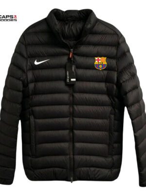 FC Barcelona Black Puffer Jacket