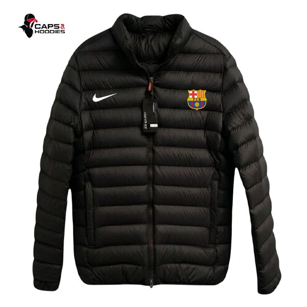 FC Barcelona Black Puffer Jacket