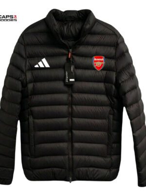 Arsenal FC Black Puffer Jacket