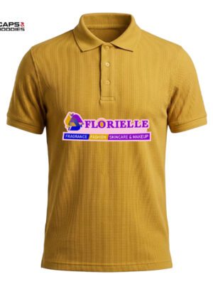 Branded Polo Shirt – Mustard Yellow Edition