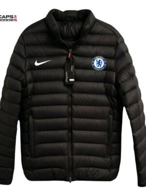 Chelsea FC Black Puffer Jacket