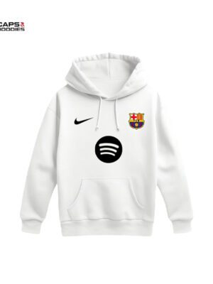 FC Barcelona Kids White Hoodie