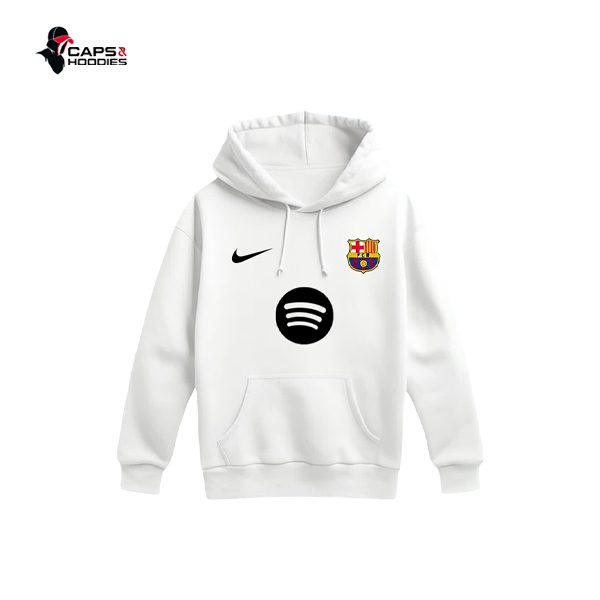 FC Barcelona Kids White Hoodie