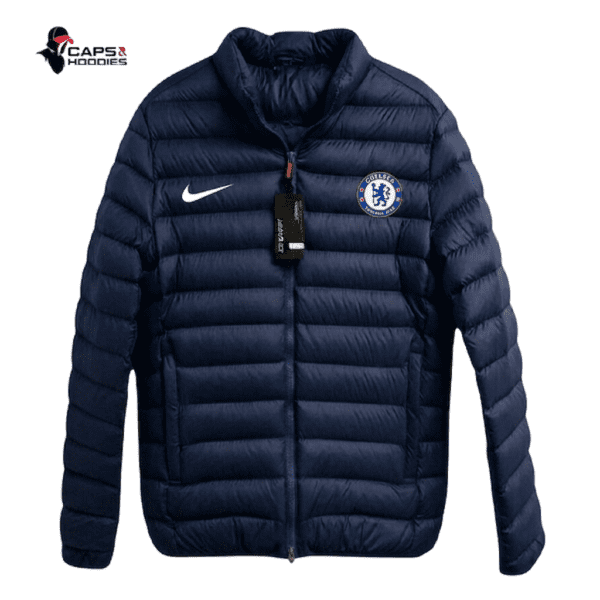 Chelsea FC Navy Blue Puffer Jacket