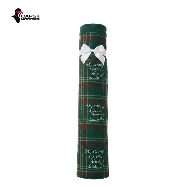 Green Corporate Throw Blanket Green Corporate Throw Blanket