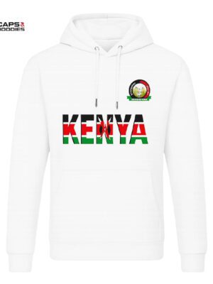Kenya Patriotic White Hoodie Kenya Patriotic White Hoodie
