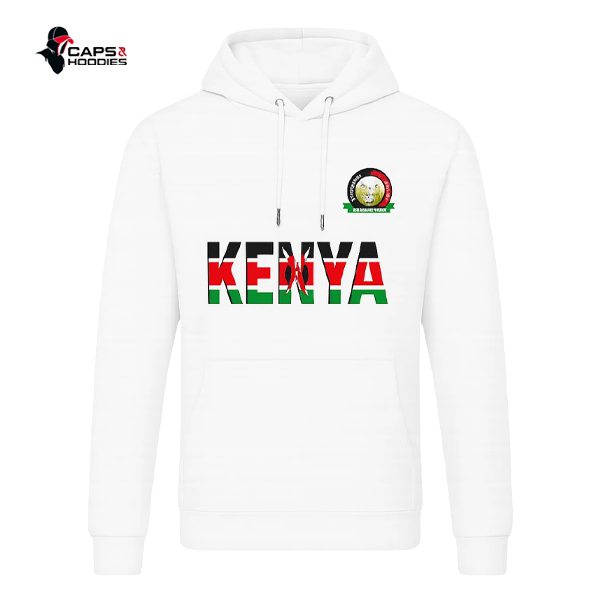 Kenya Patriotic White Hoodie