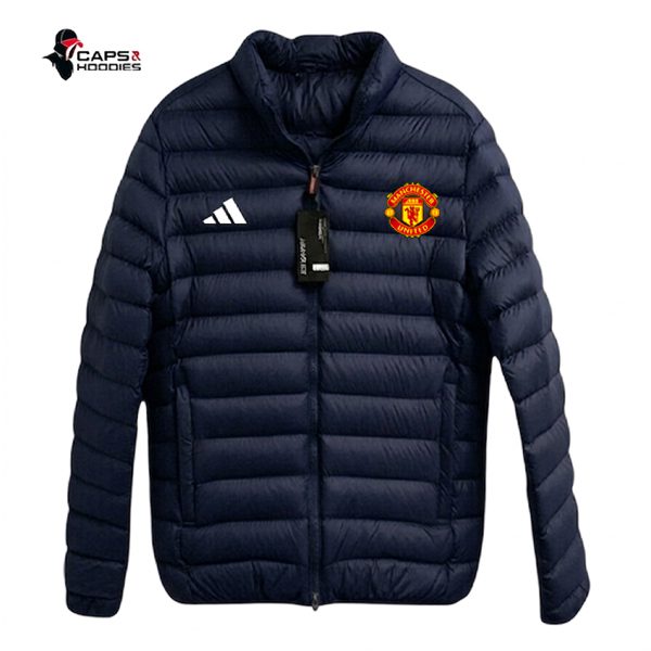 Manchester United FC Navy Blue Puffer Jacket
