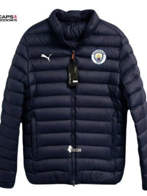 Manchester City Navy Blue Puffer Jacket
