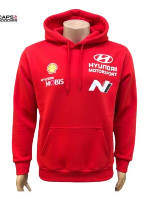 Hyundai WRC Safari Rally 2026 Hoodie – Red Hyundai WRC Safari Rally 2026 Hoodie – Red