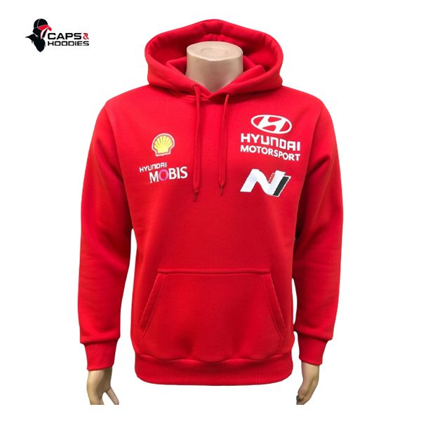 Hyundai WRC Safari Rally 2026 Hoodie – Red