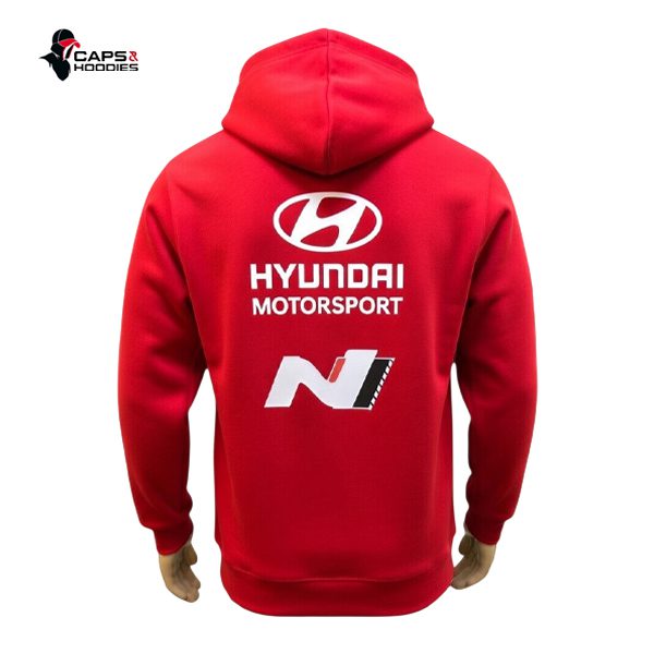 Hyundai WRC Safari Rally 2026 Hoodie – Red
