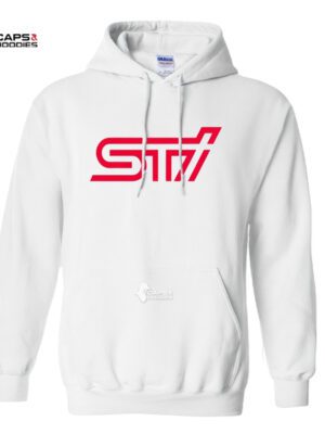 Subaru STI White Hoodie Subaru STI White Hoodie