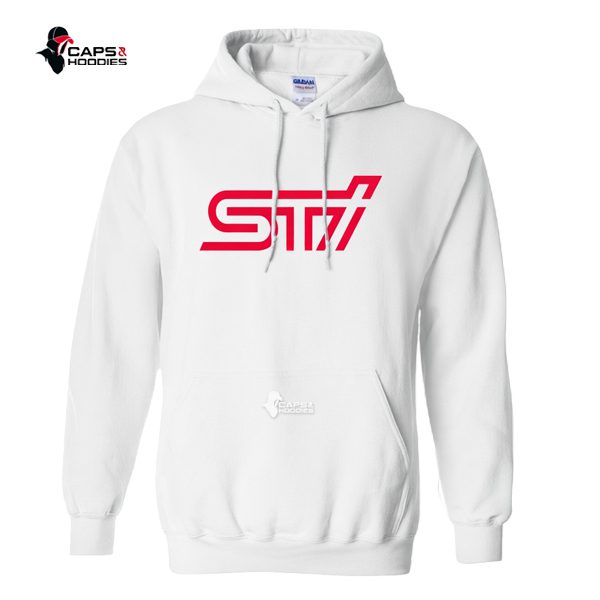 Subaru STI White Hoodie Subaru STI White Hoodie