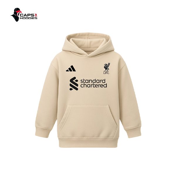 Liverpool FC Kids Beige Hoodie Liverpool FC Kids Beige Hoodie
