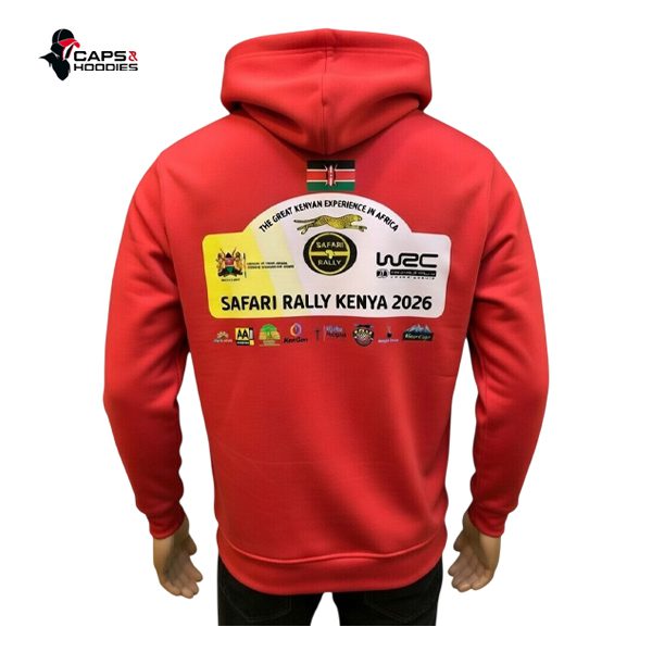 WRC Safari Rally 2026 Hoodie – Red