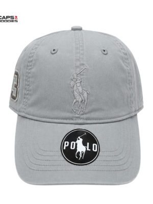 Gray Polo Baseball Cap