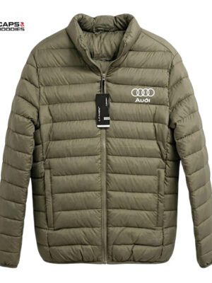 Audi Branded Beige Puffer Jacket