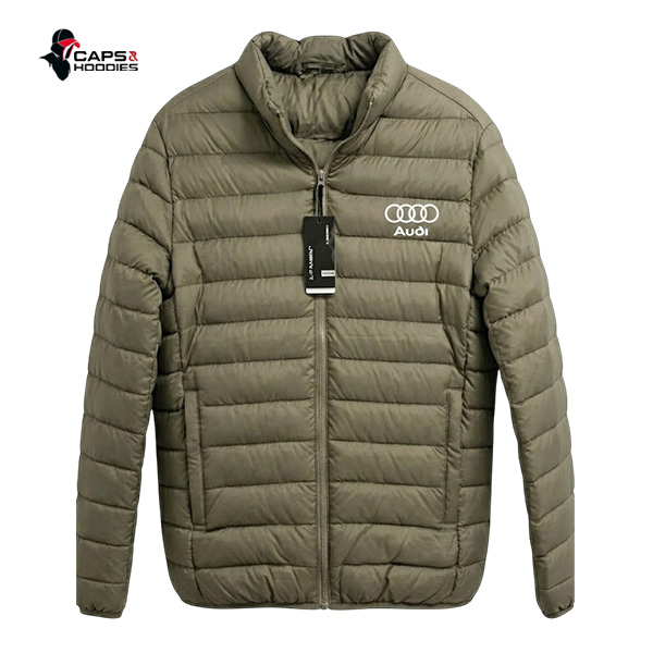 Audi Branded Beige Puffer Jacket