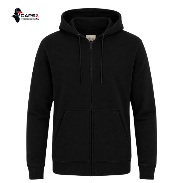 Black Zip Up Hoodie