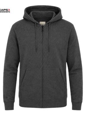 Charcoal Grey Zipper Hoodie
