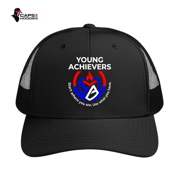 Customizable Black Mesh Trucker Cap Customizable Black Mesh Trucker Cap