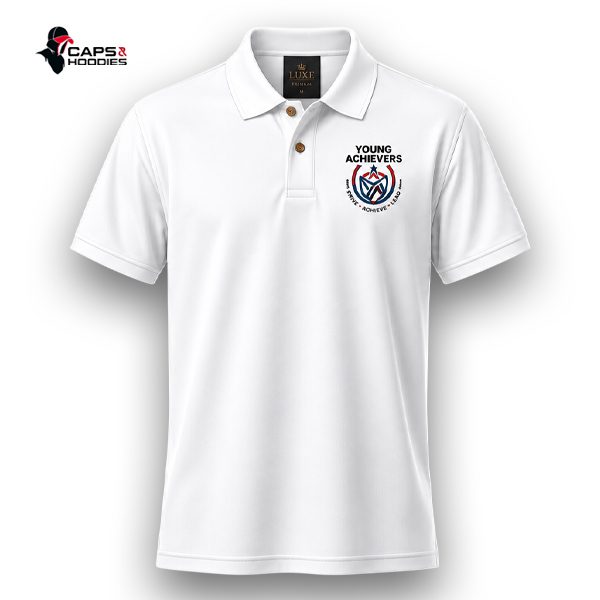 Branded White Polo Shirt