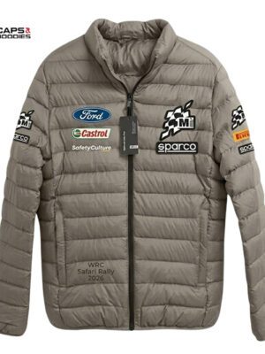 Ford WRC Safari Rally 2026 Beige Puff Jacket