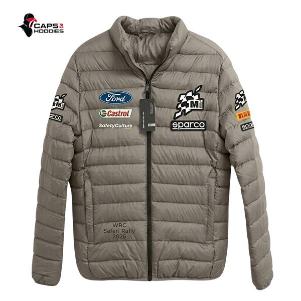 Ford WRC Safari Rally 2026 Beige Puff Jacket