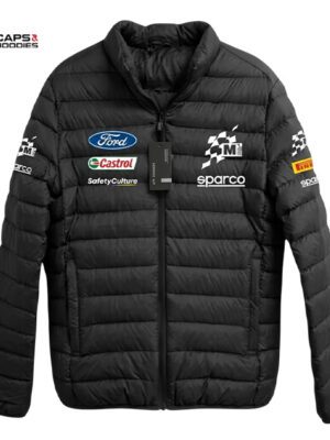 Ford WRC Safari Rally 2026 Black Puff Jacket