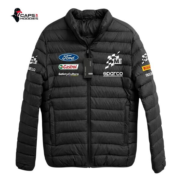 Ford WRC Safari Rally 2026 Black Puff Jacket