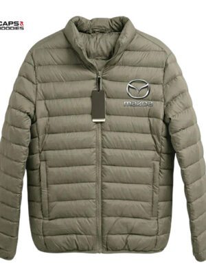 Mazda Branded Puffer Jacket - beige