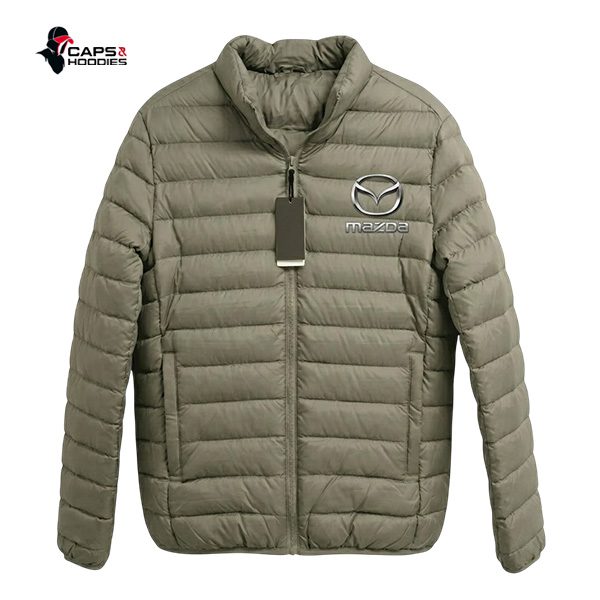 Mazda Branded Puffer Jacket - beige