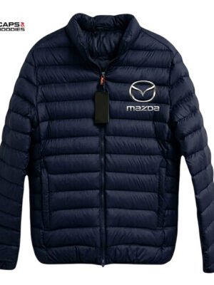 Mazda Branded Puffer Jacket - navy blue