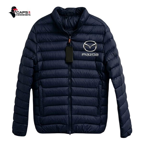 Mazda Branded Puffer Jacket - navy blue