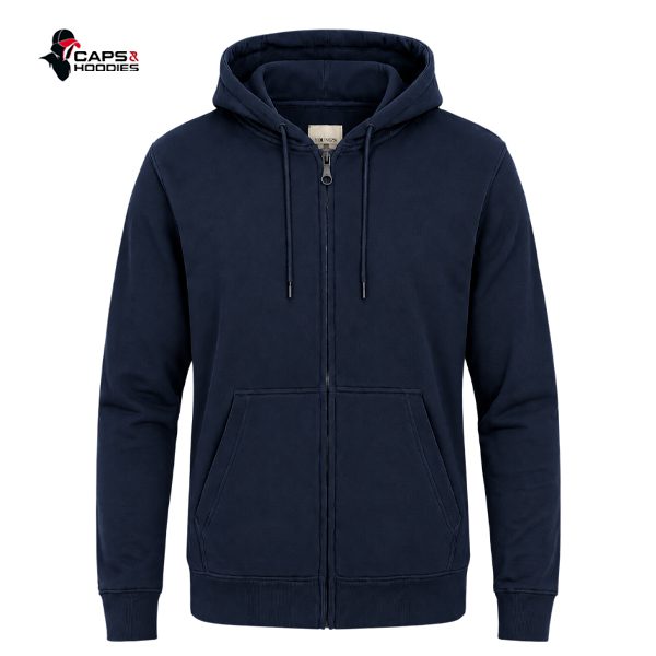 Navy Blue Zip Up Hoodie