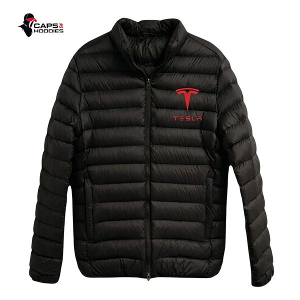Tesla Branded Puffer Jacket - Black Tesla Branded Puffer Jacket - Black