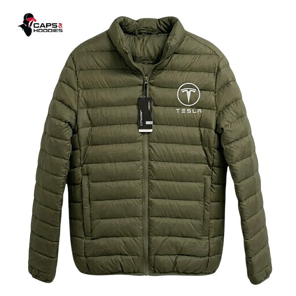 Tesla Branded Puffer Jacket - jungle green Tesla Branded Puffer Jacket - jungle green