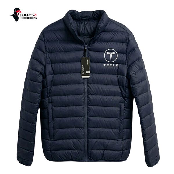 Tesla Branded Puffer Jacket - navy blue Tesla Branded Puffer Jacket - navy blue